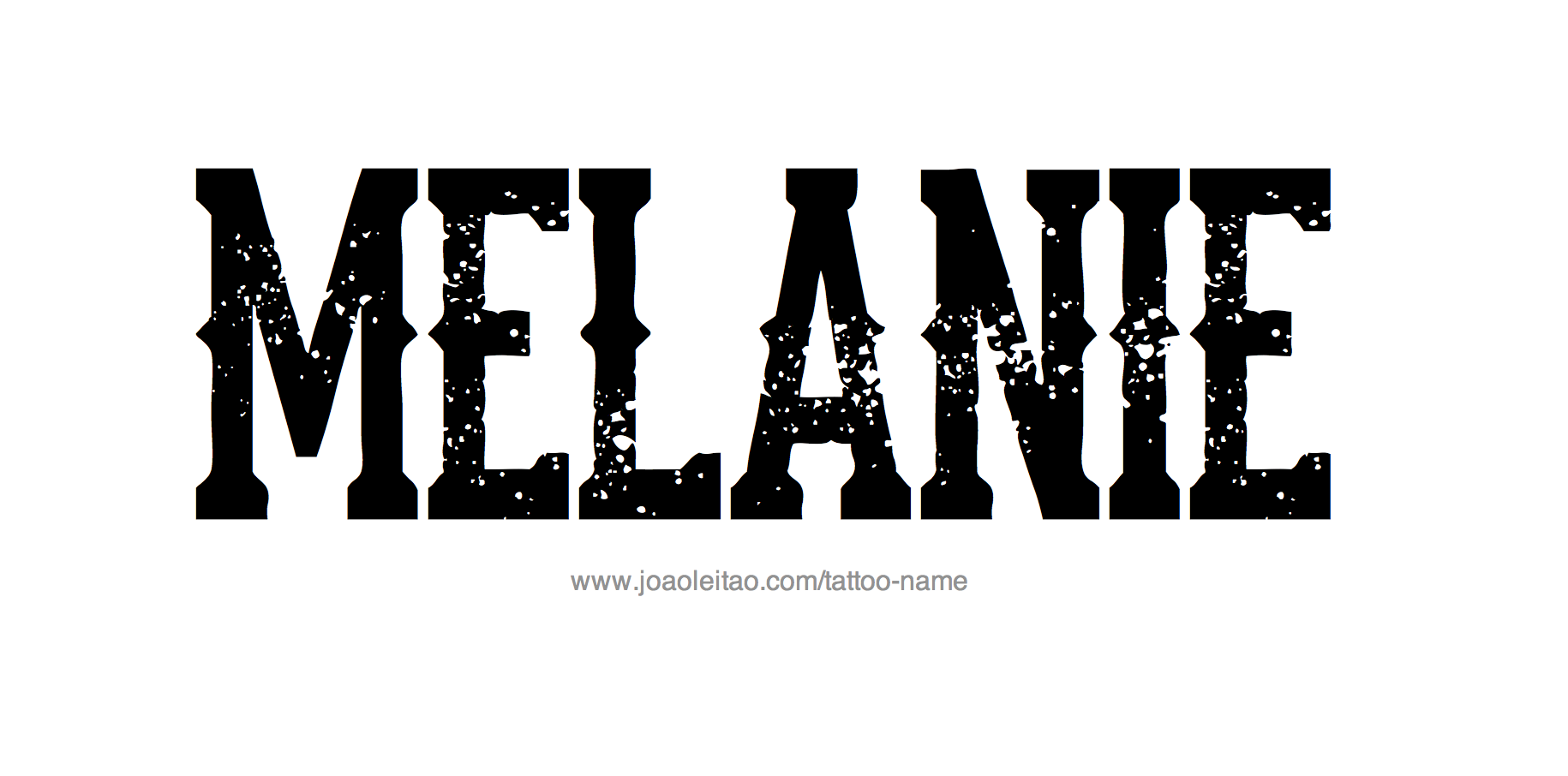 Melania Name Tattoo Designs